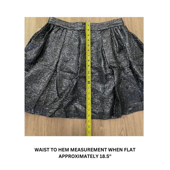 Kate Spade Skirt the Rules Metallic Aimee Skirt - Size 10 - Picture 5 of 6